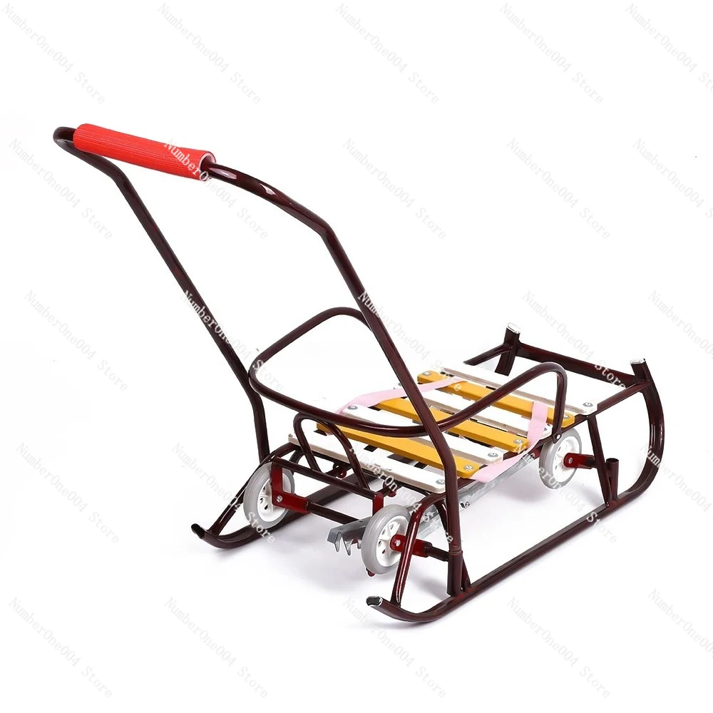 Winter Outdoor Metal and Wooden Baby Snow Stroller Sled for Winter Activities
Winter Outdoor Metal and Wooden Baby Snow Stroller Sled for Winter Activities