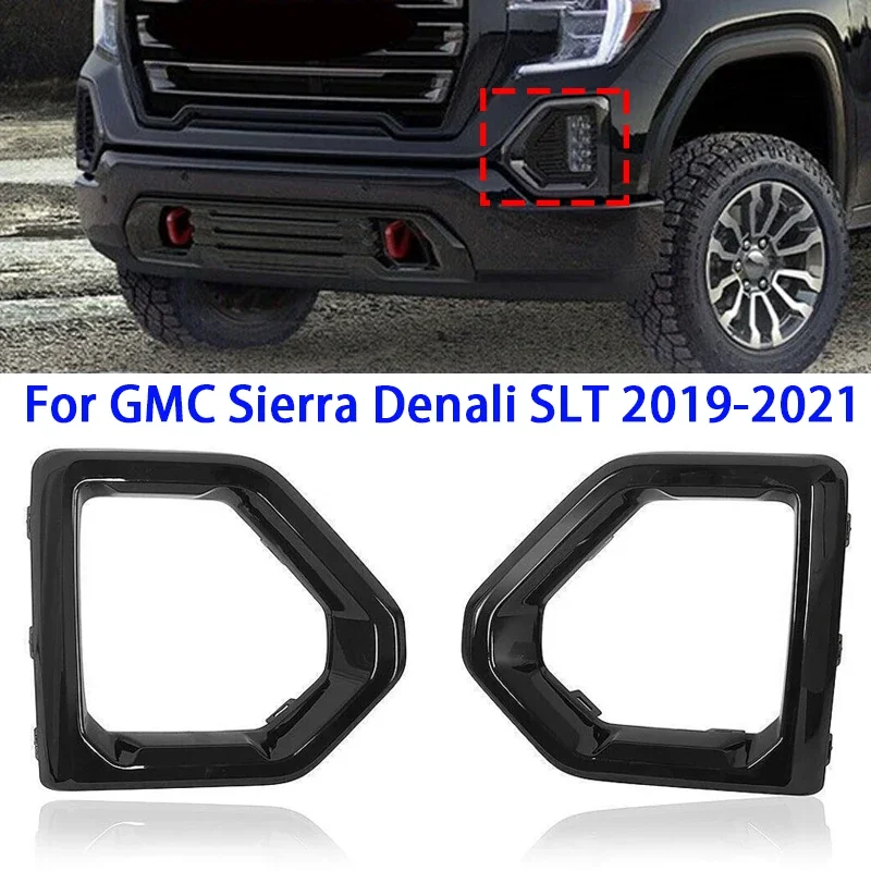 2pcs Car Front Bumper Fog Light Cover Trim Bezel for GMC Sierra Denali SLT 2019-2021
2pcs Car Front Bumper Fog Light Cover Trim Bezel for GMC Sierra Denali SLT 2019-2021