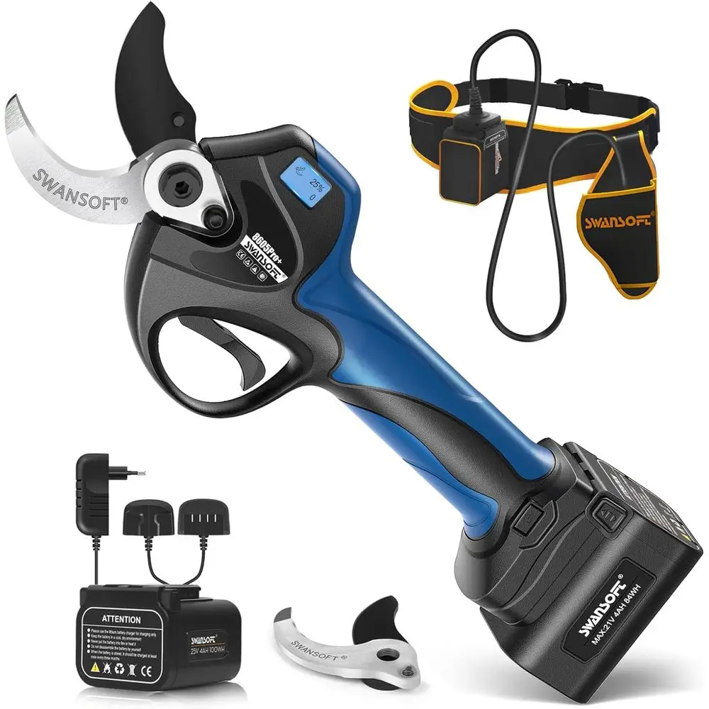 Электрические секаторы со светодиодной подсветкой — аккумуляторные электрические секаторы диаметром резки 1,6 дюйма, 3*2,5 Ач с питанием от аккумулятора 1050 Вт Progr
Электрические секаторы со светодиодной подсветкой — аккумуляторные электрические секаторы диаметром резки 1,6 дюйма, 3*2,5 Ач с питанием от аккумулятора 1050 Вт Progr