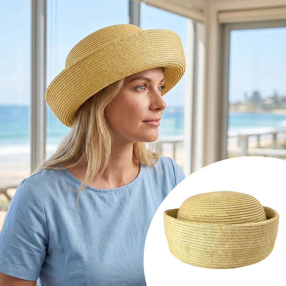 Summer 100% Raffia Sailor Hat Ins Blogger Pillbox Hat Vintage Beach Sun Hats Wedding Party Berets Handmade Crochet Straw Fedoras
Summer 100% Raffia Sailor Hat Ins Blogger Pillbox Hat Vintage Beach Sun Hats Wedding Party Berets Handmade Crochet Straw Fedoras