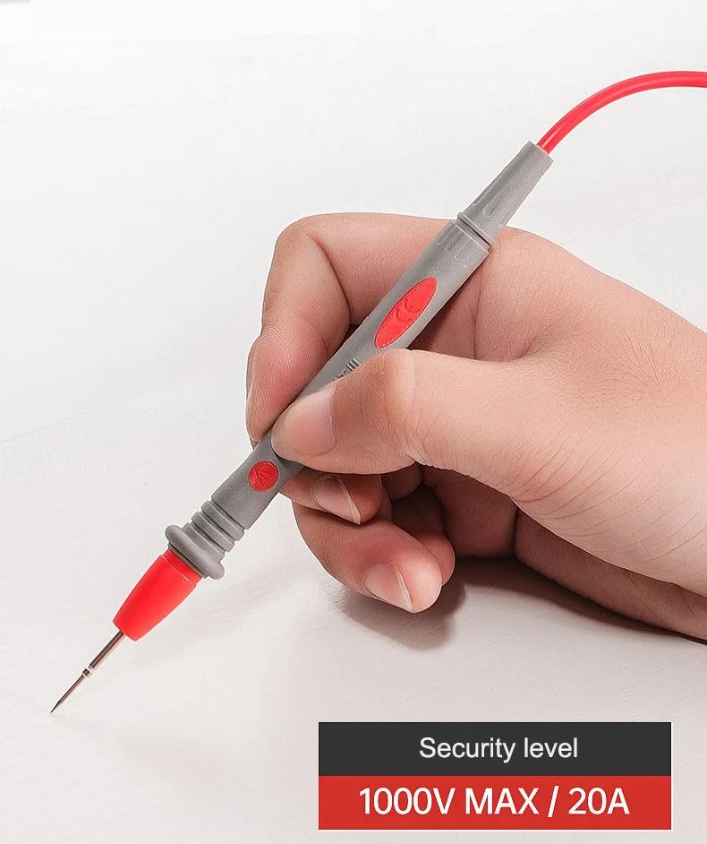 Multimeter Measuring Probe Wire Special Pointed Probe Fine Pointed 1000v20a Gold-Plated Copper Needle Probe Multimeter Probe
Multimeter Measuring Probe Wire Special Pointed Probe Fine Pointed 1000v20a Gold-Plated Copper Needle Probe Multimeter Probe