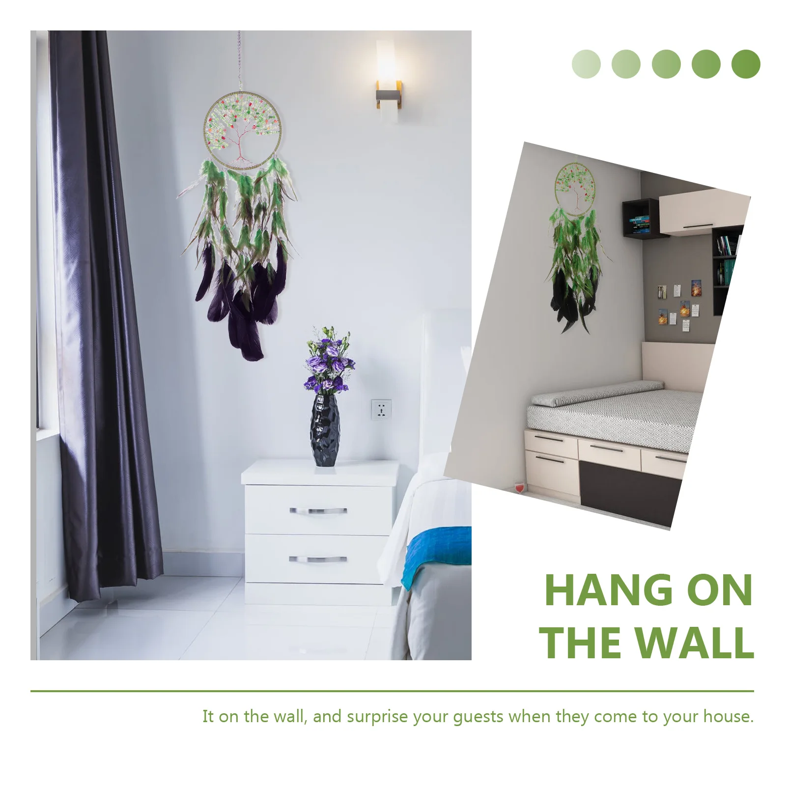 Dreamcatcher Wall Hanging Decor Plume Home nament Crystal Pendant Bedroom Decorative Charm Dream Catcher
Dreamcatcher Wall Hanging Decor Plume Home nament Crystal Pendant Bedroom Decorative Charm Dream Catcher