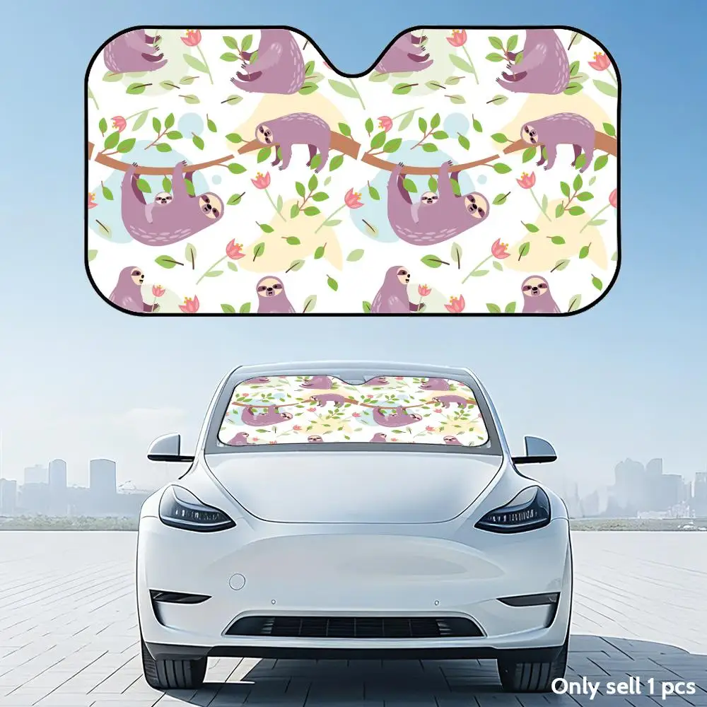 Cute Sloth Sun Visor Reusable Aluminum Foil Car Windshield Sun Visor UV Protector Heat Insulation Cover Shade
Cute Sloth Sun Visor Reusable Aluminum Foil Car Windshield Sun Visor UV Protector Heat Insulation Cover Shade