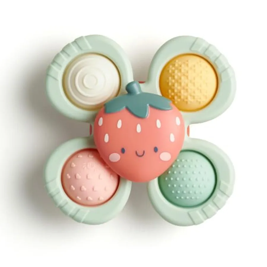 Pop and Whirl Fidget Spinner Travel and Bath Toy for Babies and Toddlers Fidget w/Textured Silicone Popper to Develop Fine Moto
Pop and Whirl Fidget Spinner Travel and Bath Toy for Babies and Toddlers Fidget w/Textured Silicone Popper to Develop Fine Moto