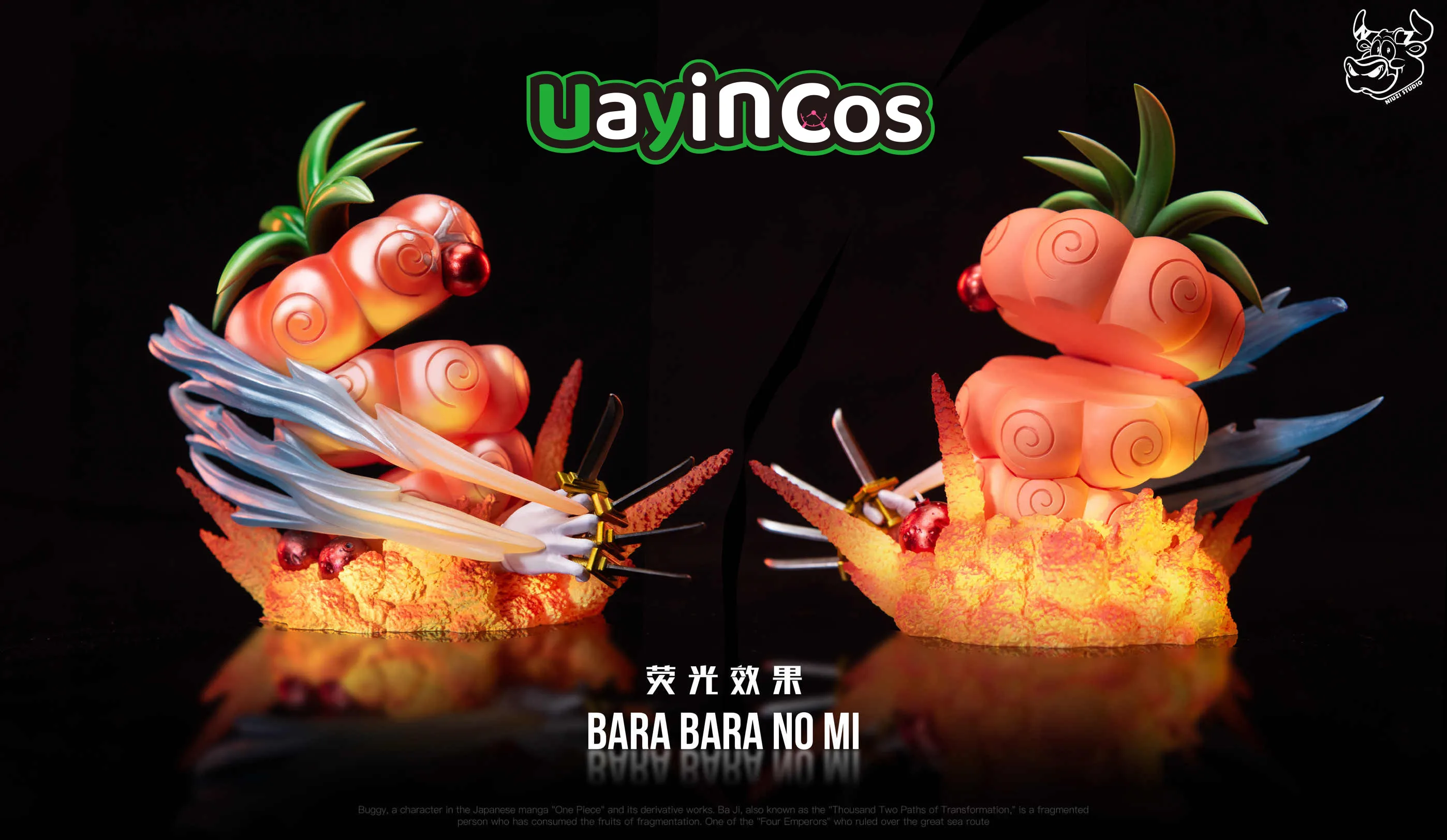 NIUZI Studio Bara Bara no Mi Chop-Chop Fruit Devil Fruits Anime Figure Model Doll Statue Figurine Doll Accessories Game Toy For
NIUZI Studio Bara Bara no Mi Chop-Chop Fruit Devil Fruits Anime Figure Model Doll Statue Figurine Doll Accessories Game Toy For
