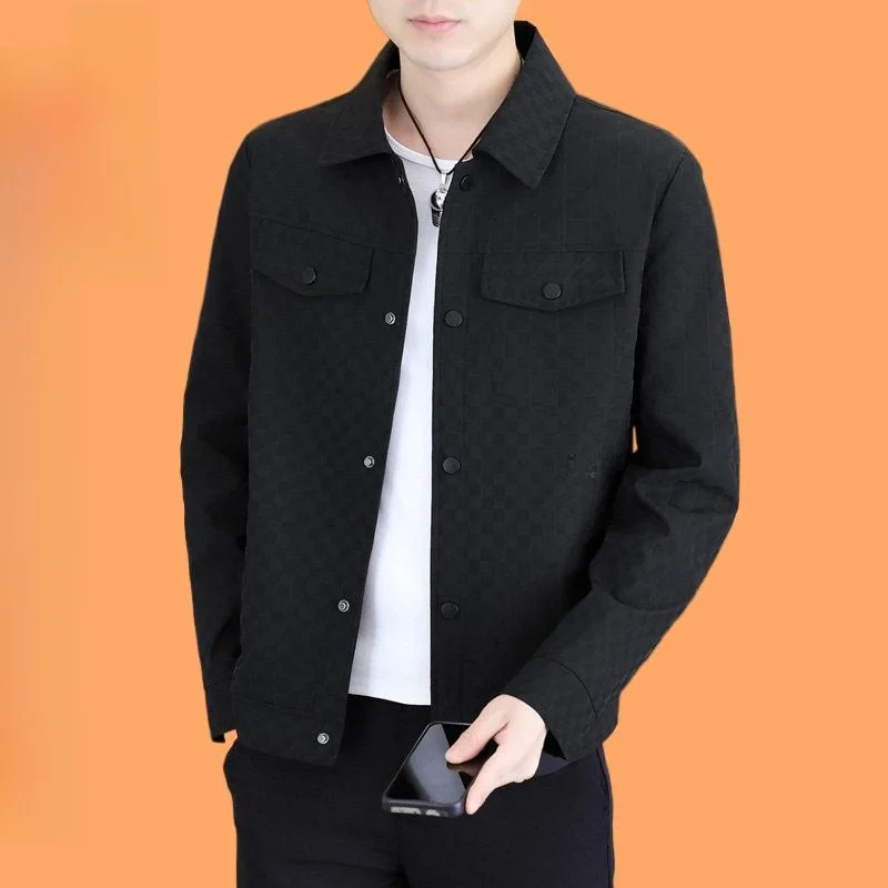 Casual ort Collar Men's Jaet Lightweight Luxury Spring Autumn New Sle Versatile Men's Top Faion Outerwear Coat
Casual ort Collar Men's Jaet Lightweight Luxury Spring Autumn New Sle Versatile Men's Top Faion Outerwear Coat