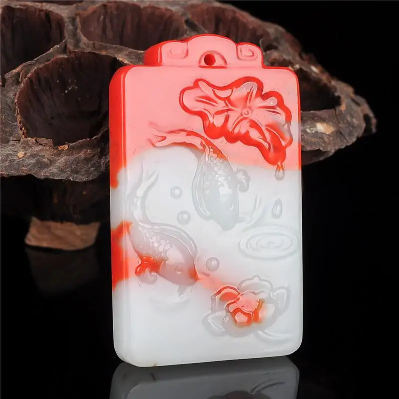 Outer Mongolian Material Hetian Red and White Jade Pendant, Chicken Blood Jade Has More Than Jade Brand Necklace Every Year
Outer Mongolian Material Hetian Red and White Jade Pendant, Chicken Blood Jade Has More Than Jade Brand Necklace Every Year