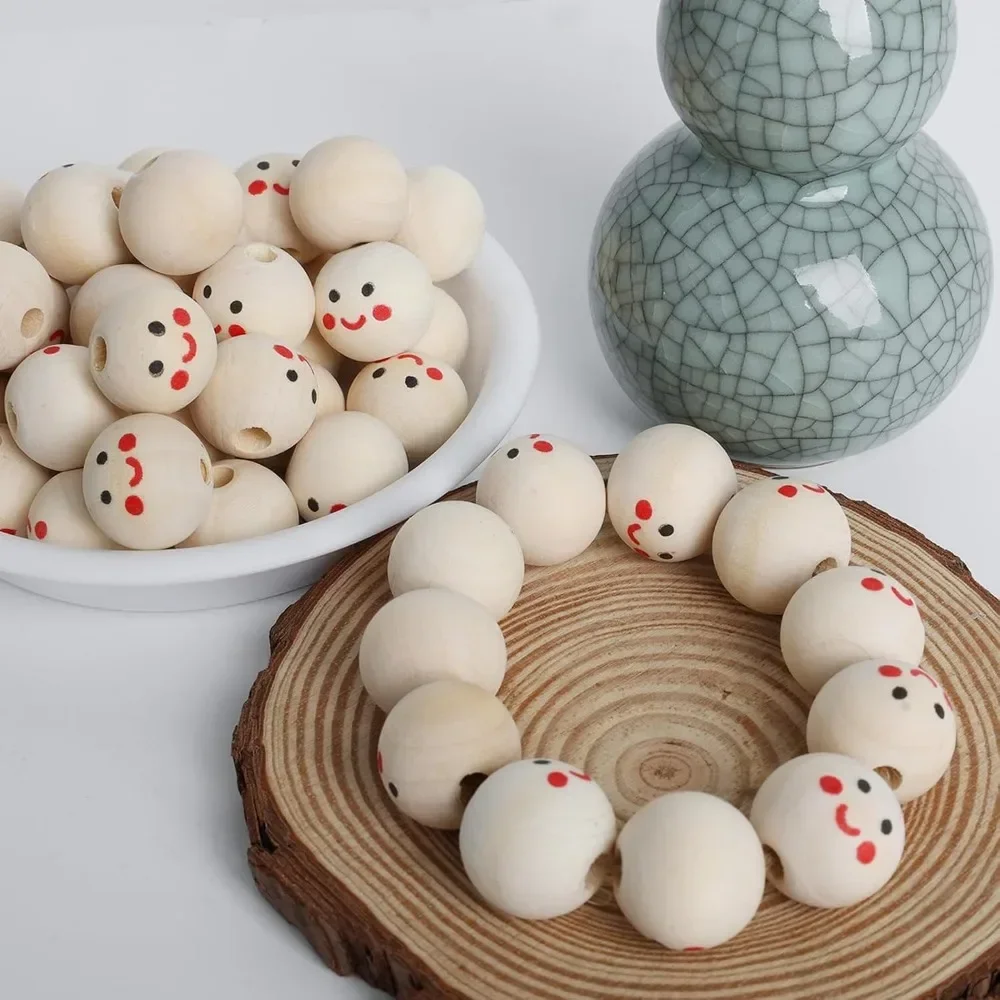 120 Pieces of 20mm Round Wooden Beads with Surface, Worm Shaped Wooden Beads with Surface for School, Family Christmas Gift
120 Pieces of 20mm Round Wooden Beads with Surface, Worm Shaped Wooden Beads with Surface for School, Family Christmas Gift