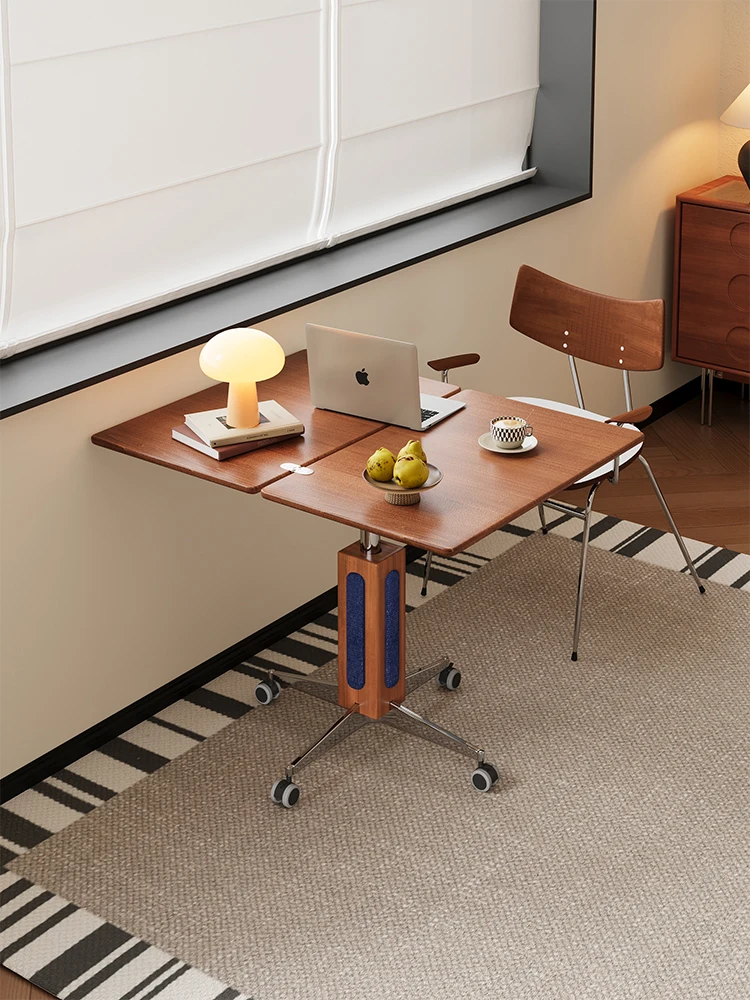 Medieval solid wood lifting tea table multi-functional movable side folding desktop diningdual-purpose bedside t
Medieval solid wood lifting tea table multi-functional movable side folding desktop diningdual-purpose bedside t