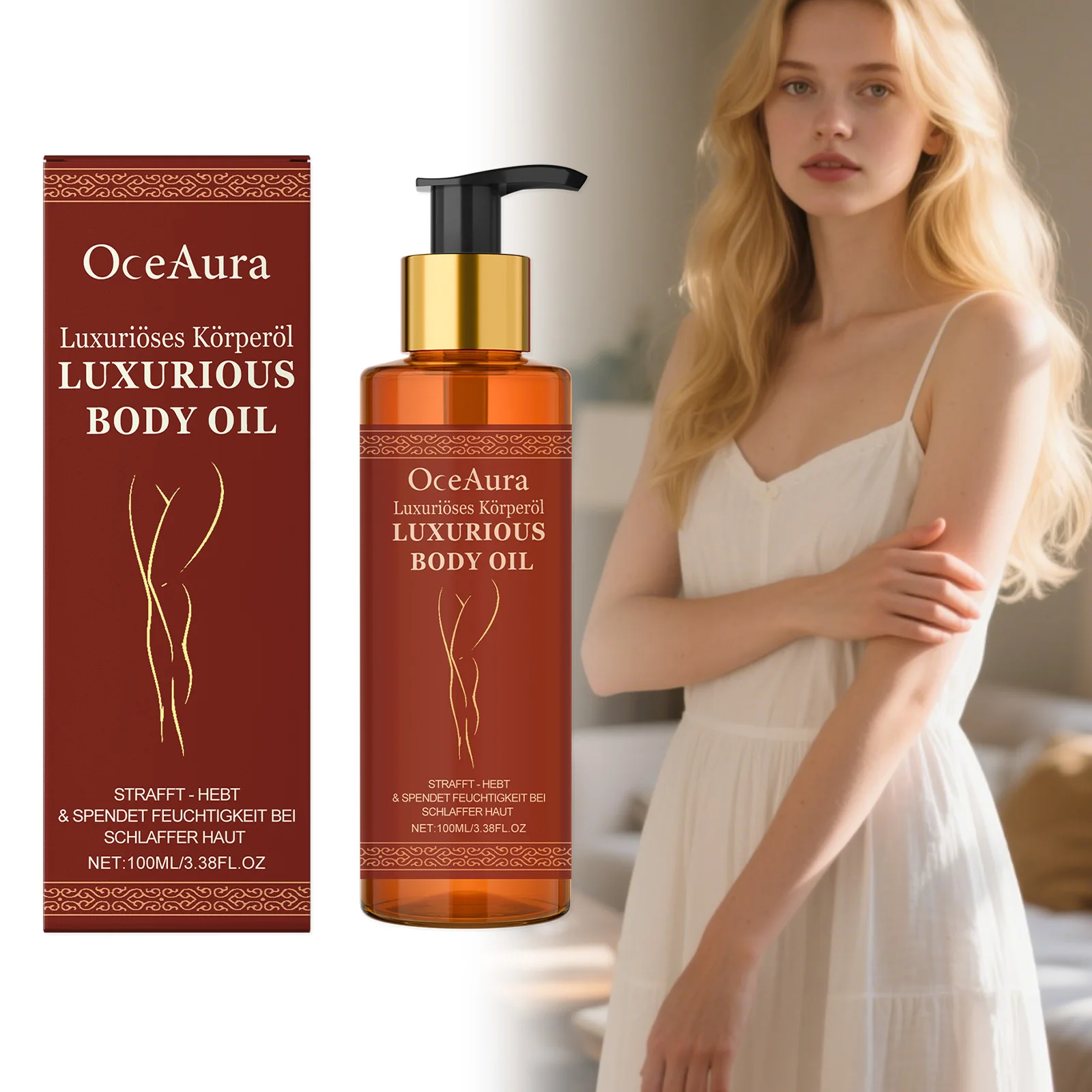 Moisturizing Body Oil - Gently Nourishes the Skin of Arms and Thighs, Leaves the Whole Body Soft, Elastic, Smooth, and Hydrated
Moisturizing Body Oil - Gently Nourishes the Skin of Arms and Thighs, Leaves the Whole Body Soft, Elastic, Smooth, and Hydrated
