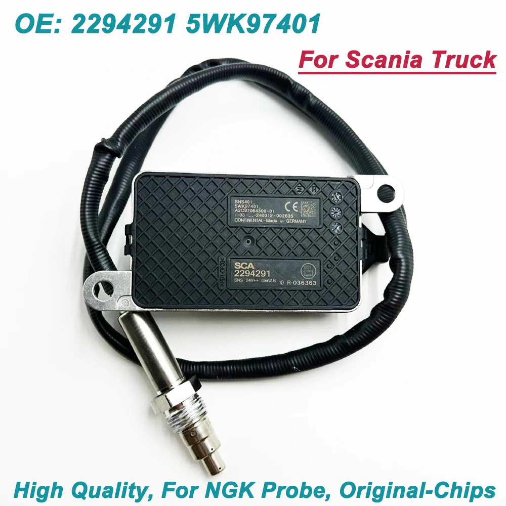 OE 5WK97401 2294291 HighQuality N-GK Probe NOX Nitrogen Oxygen Sensor For Scania Engine Truck 24V 2064769 2247381 2296801
OE 5WK97401 2294291 HighQuality N-GK Probe NOX Nitrogen Oxygen Sensor For Scania Engine Truck 24V 2064769 2247381 2296801