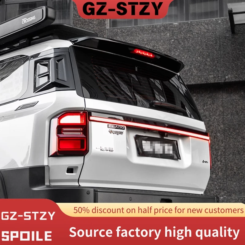 For 2024+ Toyota Land Cruiser Prado J250 LC250 ABS Rear Accessories Original Car Replacement Enlarged Sports Spoiler Top Wing
For 2024+ Toyota Land Cruiser Prado J250 LC250 ABS Rear Accessories Original Car Replacement Enlarged Sports Spoiler Top Wing