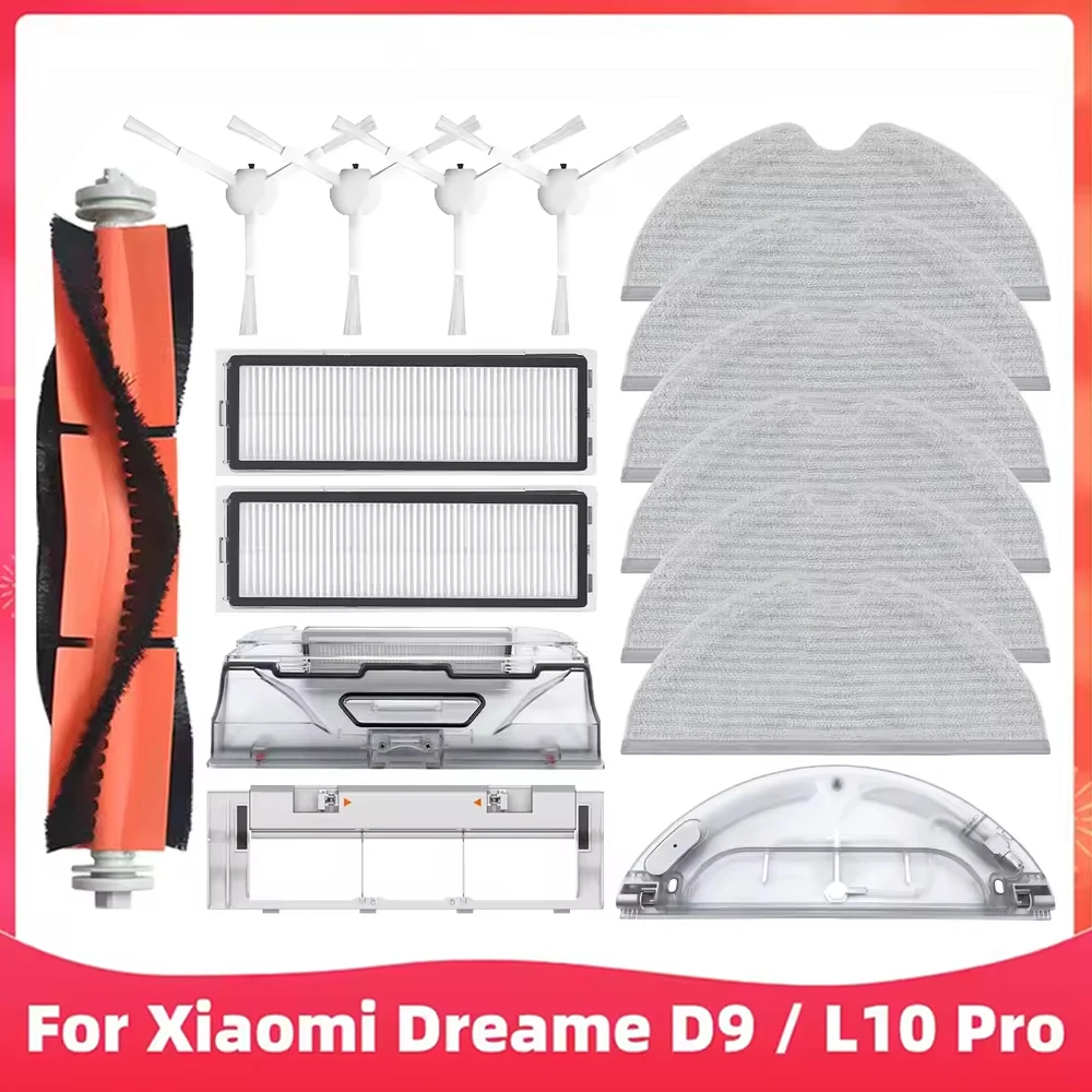 Fit For Dreame D9, D9 Max, L10 Pro, Trouver LDS Finder Roller Side Brush Mop Hepa Filter Vacuum Cleaner Accessorsy replacement
Fit For Dreame D9, D9 Max, L10 Pro, Trouver LDS Finder Roller Side Brush Mop Hepa Filter Vacuum Cleaner Accessorsy replacement