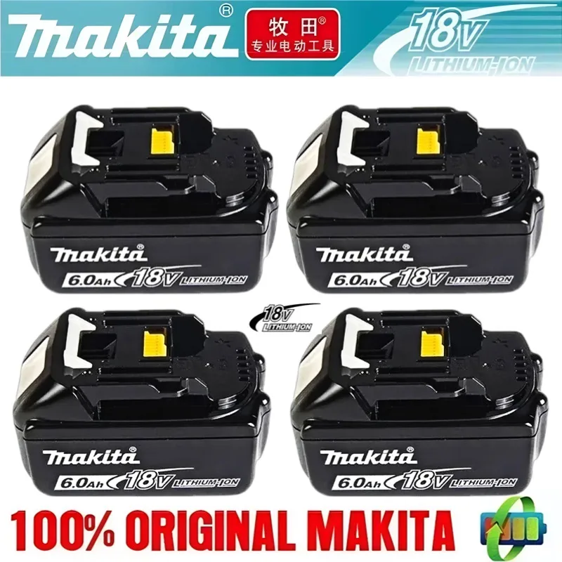 Original Makita 18V 6.0Ah Rechargeable Battery for Makita BL1830 BL1830B BL1840 BL1840B BL1850 BL1850B Power Tool Battery
Original Makita 18V 6.0Ah Rechargeable Battery for Makita BL1830 BL1830B BL1840 BL1840B BL1850 BL1850B Power Tool Battery