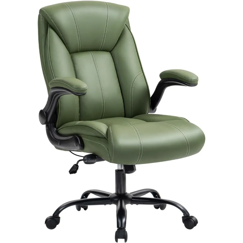 Leather Executive Desk Chair Breathable PU Office Chair with Adjustable Lumbar,High Back Computer Chair with Wheels,Padded Flip
Leather Executive Desk Chair Breathable PU Office Chair with Adjustable Lumbar,High Back Computer Chair with Wheels,Padded Flip