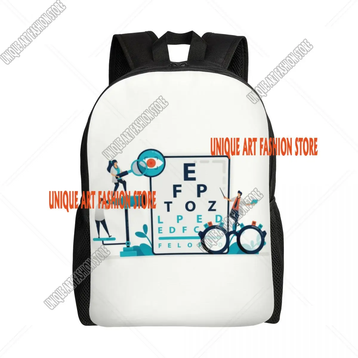 Snellen Chart Eye Exam Laptop Backpack Men Women Basic Bookbag for College School Student Optometrist Optician Bag
Snellen Chart Eye Exam Laptop Backpack Men Women Basic Bookbag for College School Student Optometrist Optician Bag