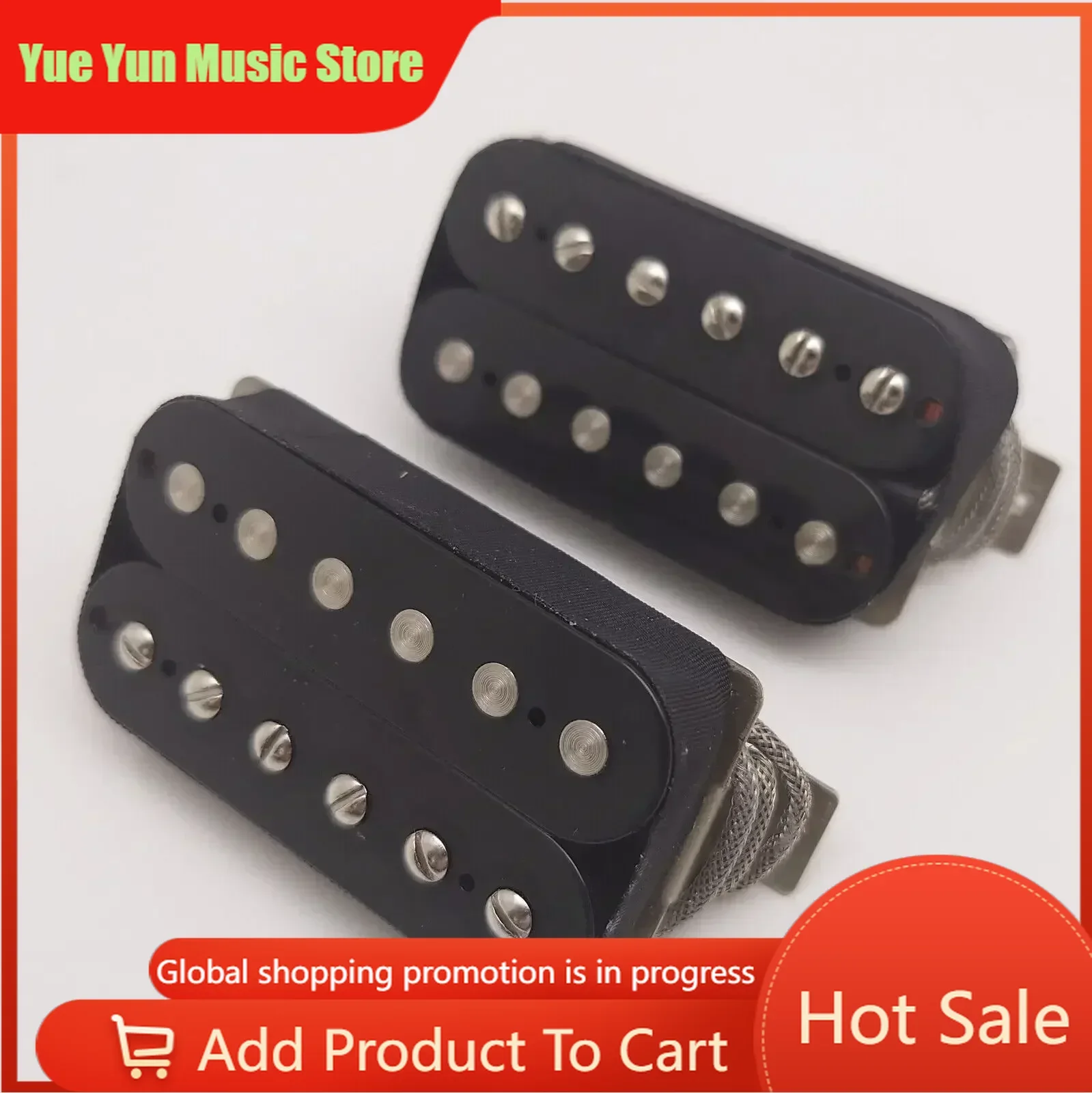 Yue Yun Music Store-Discount Hot Sale-Alnico V Classic 57 Guitar Humbucker Pickup Set with Wiring Harness 1V1T 2V1T 2V2T
Yue Yun Music Store-Discount Hot Sale-Alnico V Classic 57 Guitar Humbucker Pickup Set with Wiring Harness 1V1T 2V1T 2V2T