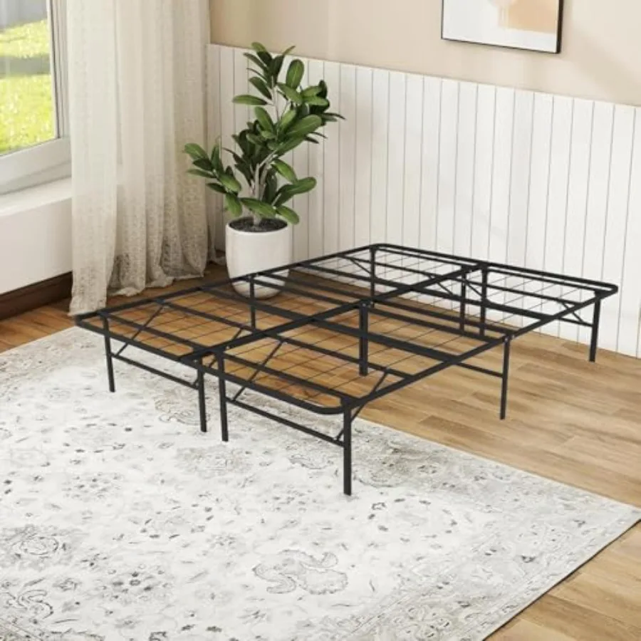 Queen Folding Bed Frame Heavy Duty Metal Queen Platform with 14 Storage Easy Assembly No Box Spring Needed RV Motel Ready
Queen Folding Bed Frame Heavy Duty Metal Queen Platform with 14 Storage Easy Assembly No Box Spring Needed RV Motel Ready