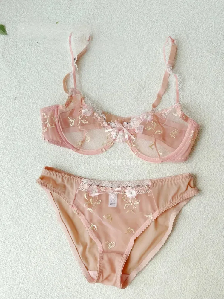 MOYISU Pure Desire French Ultra-thin Floral Embroidery Sexy Lace Women's Summer Bra Big Chest Small Anti-sag Underwire Underwear
MOYISU Pure Desire French Ultra-thin Floral Embroidery Sexy Lace Women's Summer Bra Big Chest Small Anti-sag Underwire Underwear