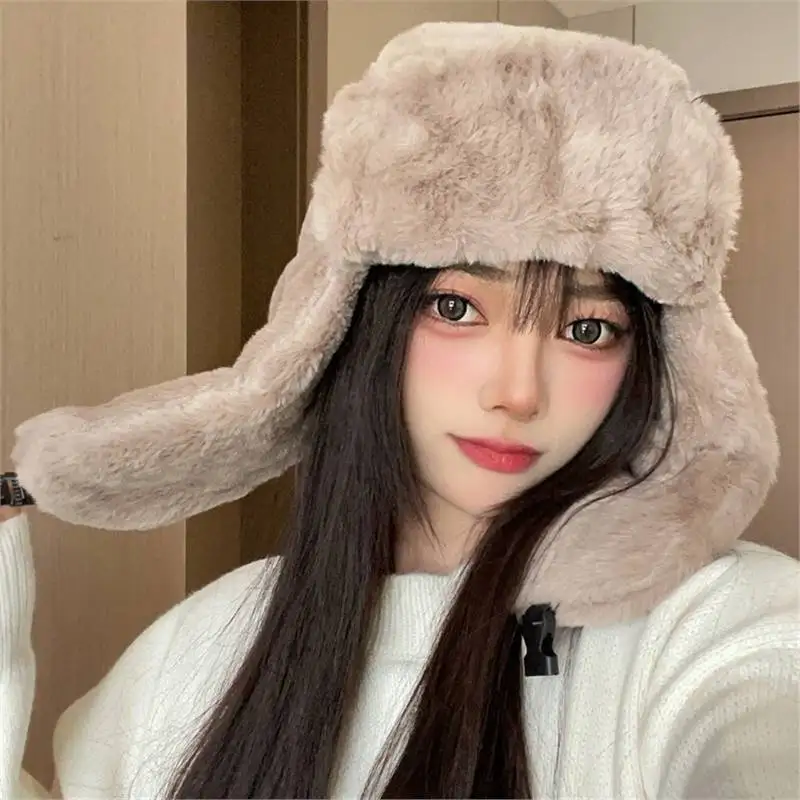 Fashion Winter Bomber Hats For Women&Men Russian Caps Thickened Warm Beanie Korean Ushanka Earflap Pilot Hat
Fashion Winter Bomber Hats For Women&Men Russian Caps Thickened Warm Beanie Korean Ushanka Earflap Pilot Hat