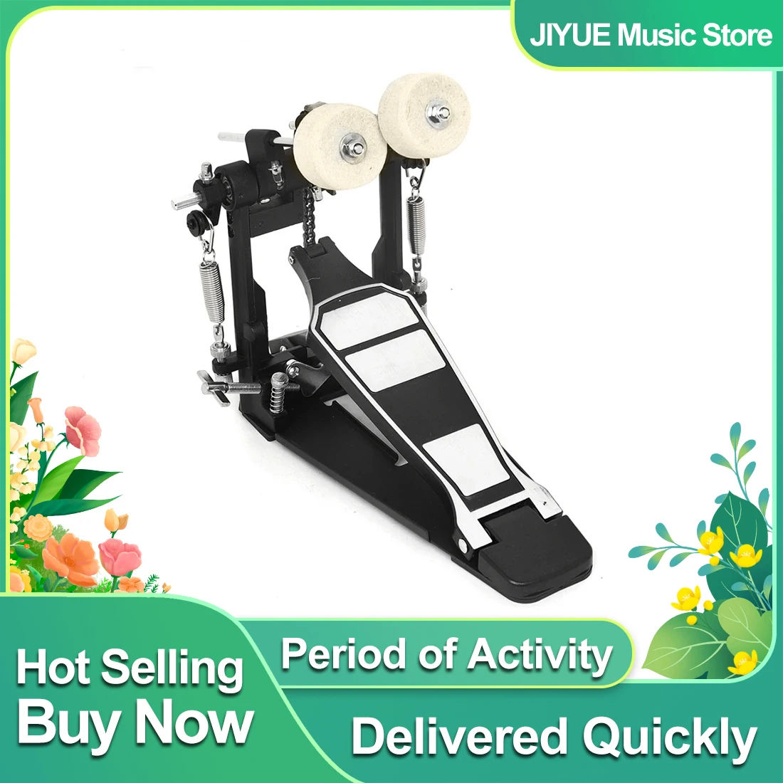 IRIN Drum Kit Dual Driver Pedal Mallet Drums Aluminum Single Chain Pedal Professional Percussion Instrument Parts&Accessories
IRIN Drum Kit Dual Driver Pedal Mallet Drums Aluminum Single Chain Pedal Professional Percussion Instrument Parts&Accessories