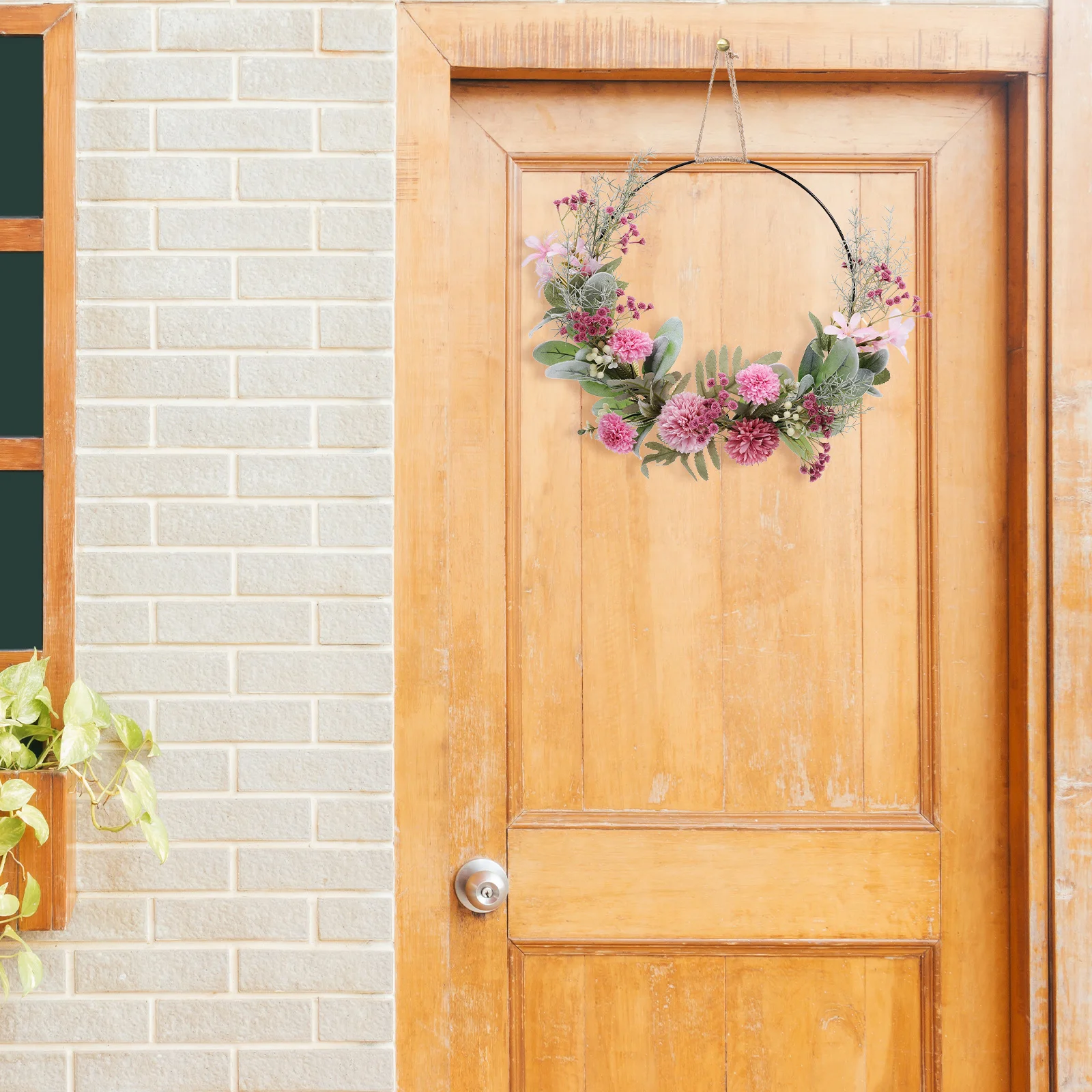 Simulated Garland Decoration Wedding Wreath Modern Fake Flower Hanging Decor Front Door Iron Hoops Porch Garden Creative Long
Simulated Garland Decoration Wedding Wreath Modern Fake Flower Hanging Decor Front Door Iron Hoops Porch Garden Creative Long