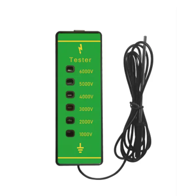 Electric Fence Tester 6000V High-voltage Portable Non-contact Voltage Tester with Bright Green Shell
Electric Fence Tester 6000V High-voltage Portable Non-contact Voltage Tester with Bright Green Shell