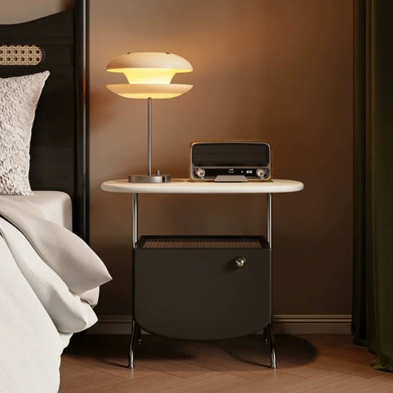 Stainless steel bedside table Changhong glass simple master bedroom storage bedside cabinet small apartment creative side
Stainless steel bedside table Changhong glass simple master bedroom storage bedside cabinet small apartment creative side