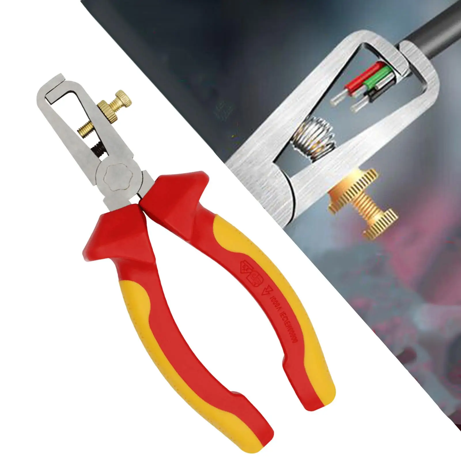 Wire Stripper Crimping Sturdy Multifunctional Professional Repair Cutter Cable Plier for Clamping Cutting Winding Dividing
Wire Stripper Crimping Sturdy Multifunctional Professional Repair Cutter Cable Plier for Clamping Cutting Winding Dividing