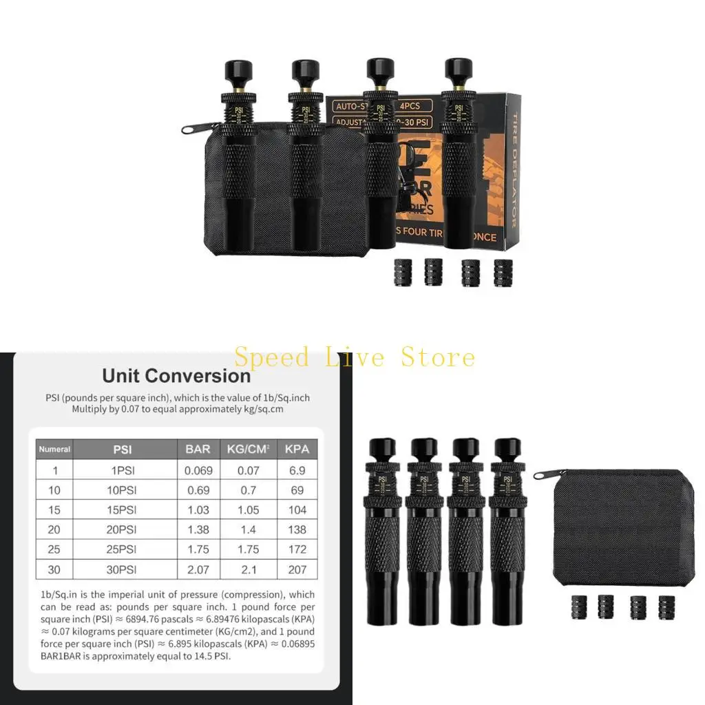 547C Quick Tire Deflation Tool, Fine Tune 0.7-2.1 Bar, Comes with Valves Caps 2 Pair
547C Quick Tire Deflation Tool, Fine Tune 0.7-2.1 Bar, Comes with Valves Caps 2 Pair