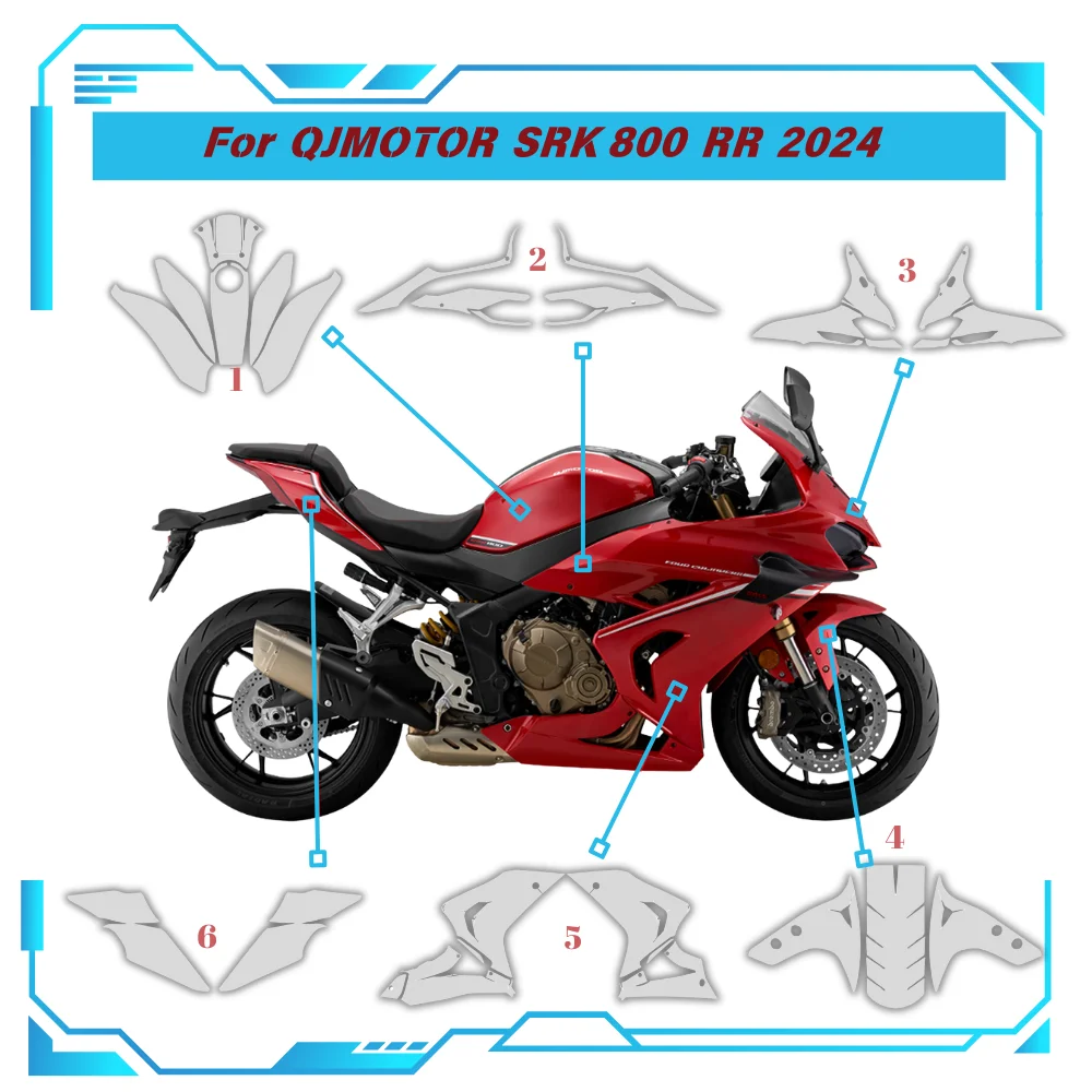 For QJMOTOR SRK 800 RR 2024 PPF TPU Protective Film Self-Healing Full Body Paint Protection Scratch Resistant Kit srk800 rr
For QJMOTOR SRK 800 RR 2024 PPF TPU Protective Film Self-Healing Full Body Paint Protection Scratch Resistant Kit srk800 rr