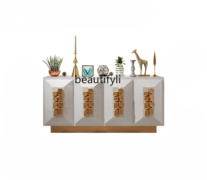 Nordic creative dining side cabinet, living room paint decoration cabinet, villa large flat floor advanced storage cabinet
Nordic creative dining side cabinet, living room paint decoration cabinet, villa large flat floor advanced storage cabinet