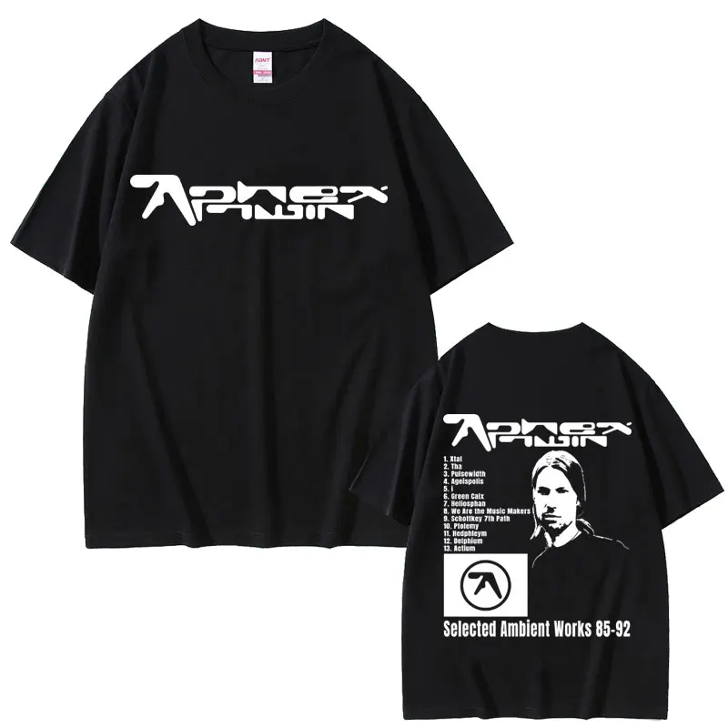 Aphex Twin Selected Ambient Works 85 92 Graphic T-shirt Men Women Fashion Vintage Oversized T Shirt Men's Casual Cotton T-shirts
Aphex Twin Selected Ambient Works 85 92 Graphic T-shirt Men Women Fashion Vintage Oversized T Shirt Men's Casual Cotton T-shirts