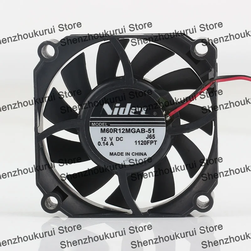Two-wire M60R12MGAB-51 Original Nidec 5V 24V 48V DC 12V 0.14A AC EC 6015 60X60X15MM 6CM Case silent liquid bearing Cooling fan
Two-wire M60R12MGAB-51 Original Nidec 5V 24V 48V DC 12V 0.14A AC EC 6015 60X60X15MM 6CM Case silent liquid bearing Cooling fan