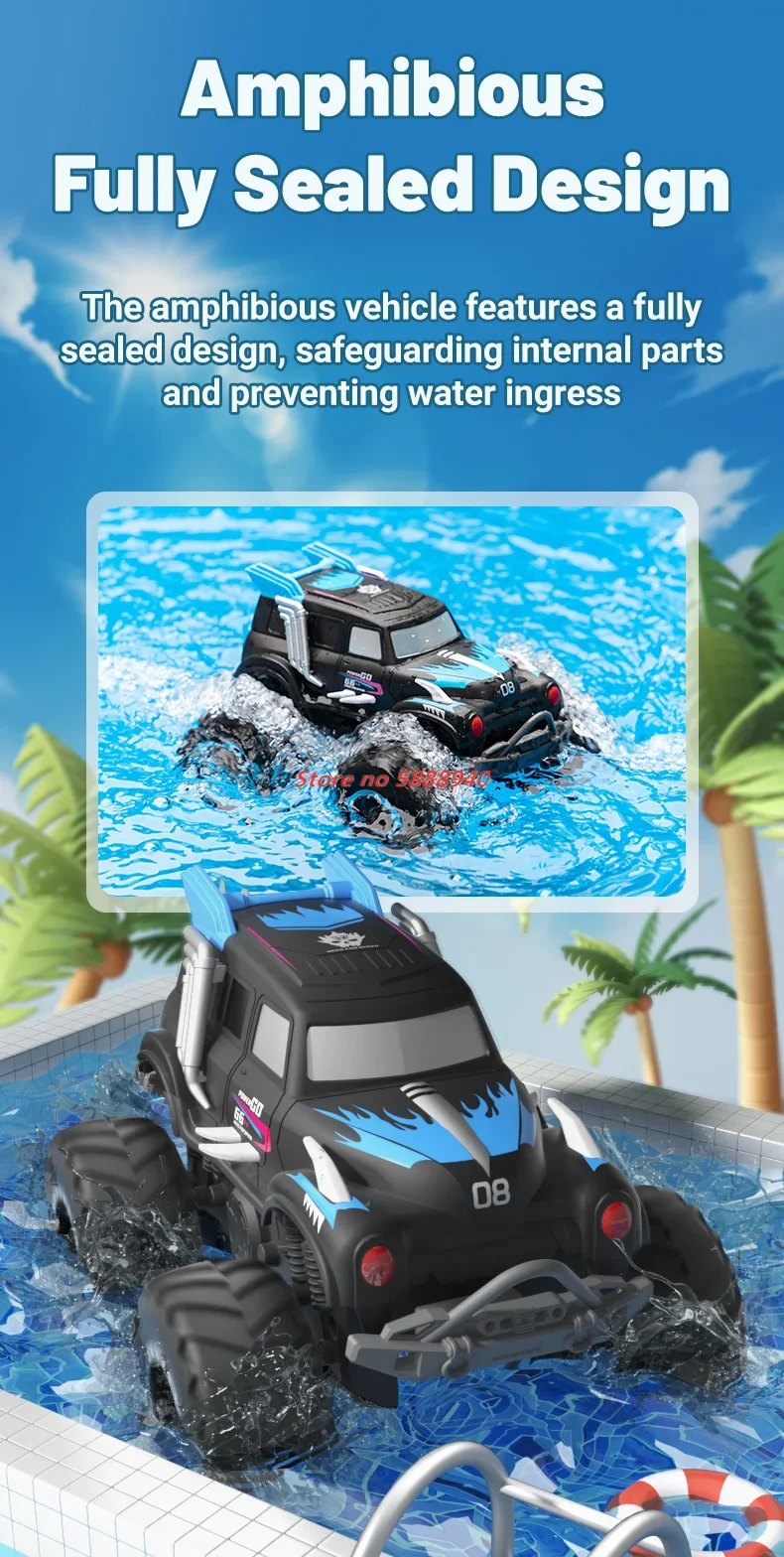 1:24 RC Amphibious Racing Car Parent Child Interaction Electric RC Stunt Car Amphibious Climbing Water & Land RC Racing Car
1:24 RC Amphibious Racing Car Parent Child Interaction Electric RC Stunt Car Amphibious Climbing Water & Land RC Racing Car