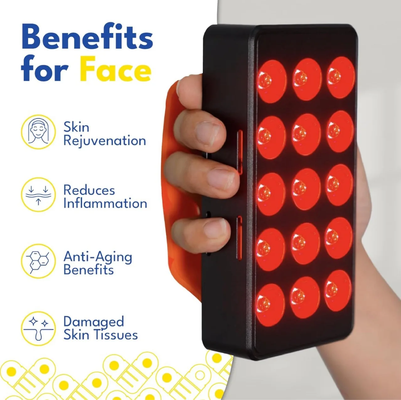 Rechargeable Beauty Therapy Light Portable MINI60led Dual Chip Red Light Infrared Skin Beauty Instrument
Rechargeable Beauty Therapy Light Portable MINI60led Dual Chip Red Light Infrared Skin Beauty Instrument