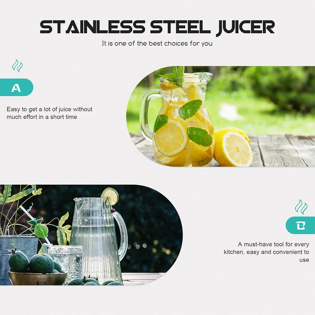 2Pcs Mason Jar Manual Juicer Stainless Steel Glass Citrus Squeezer Handheld Orange Lemon Fruit Juice Maker Kitchen Tool
2Pcs Mason Jar Manual Juicer Stainless Steel Glass Citrus Squeezer Handheld Orange Lemon Fruit Juice Maker Kitchen Tool