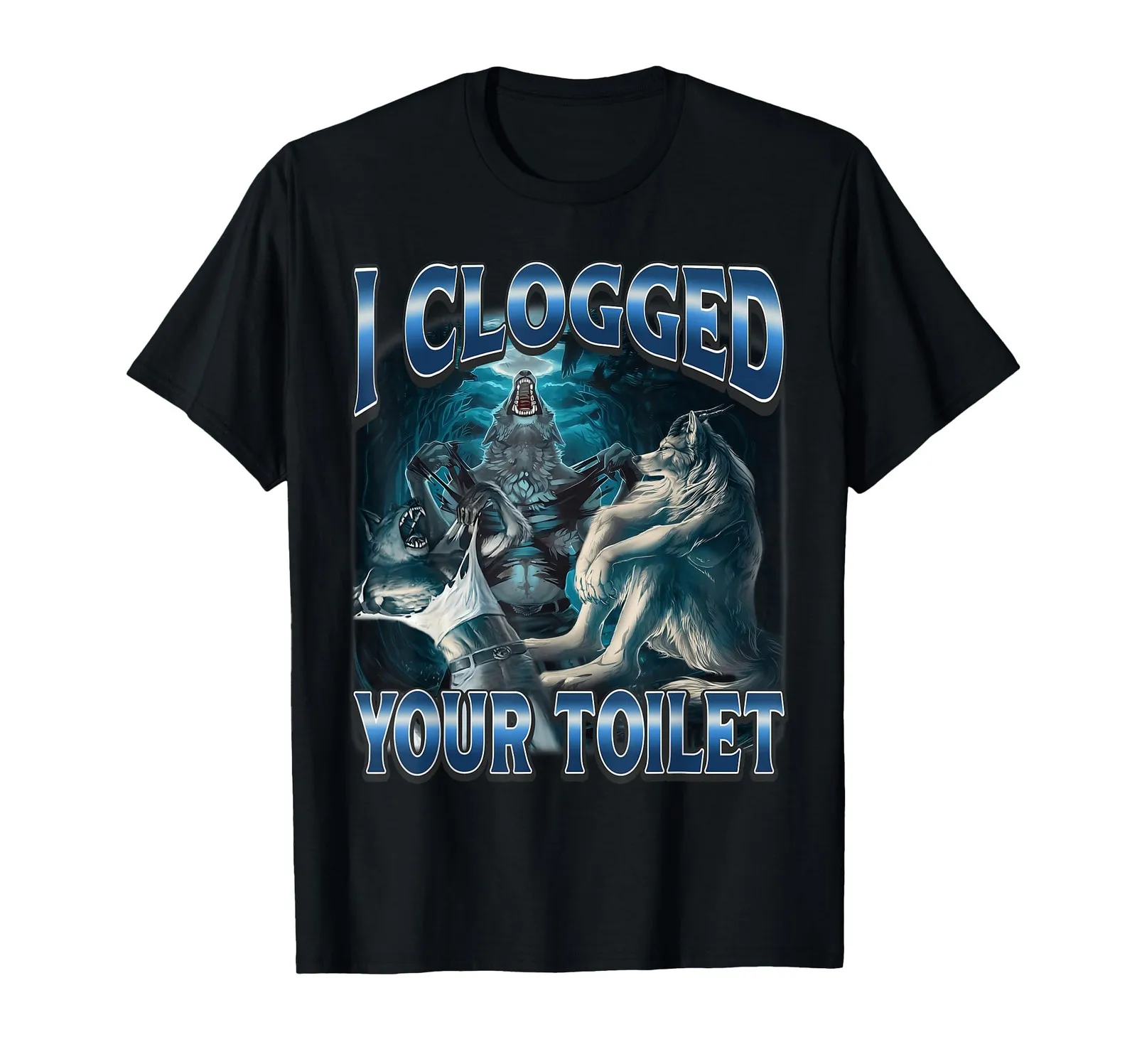Funny Alpha Wolf Meme T-Shirt, Stupid Brainrot Design, Clogged Toilet Humor
Funny Alpha Wolf Meme T-Shirt, Stupid Brainrot Design, Clogged Toilet Humor