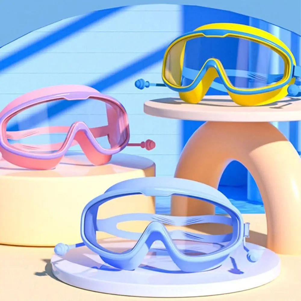 Large Frame Swimming Goggles Waterproof Anti-fog Diving Eyewear with Earplugs Adjustable Water Racing Glasses Kids/Adult
Large Frame Swimming Goggles Waterproof Anti-fog Diving Eyewear with Earplugs Adjustable Water Racing Glasses Kids/Adult