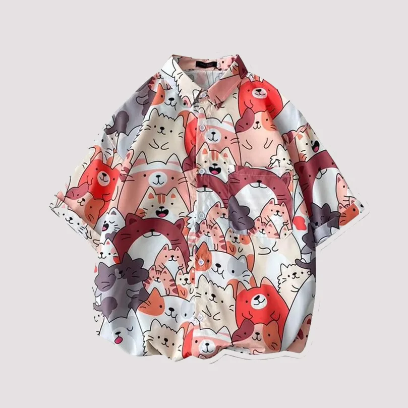Летняя повседневная рубашка с мультяшным принтом, мужская Гавайская рубашка с коротким рукавом, мужские пляжные рубашки с рисунком аниме, японская одежда больших размеров 2025 Z1
Летняя повседневная рубашка с мультяшным принтом, мужская Гавайская рубашка с коротким рукавом, мужские пляжные рубашки с рисунком аниме, японская одежда больших размеров 2025 Z1