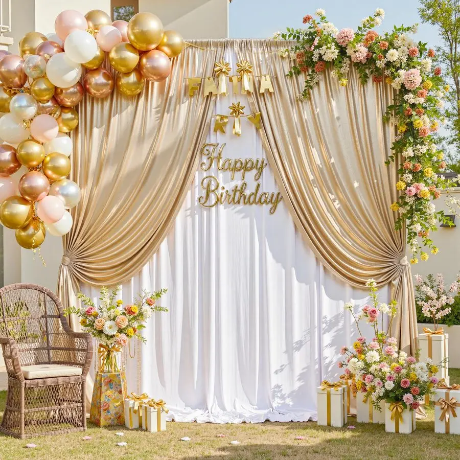 10x10FT Champagne Gold Sequin Backdrop Curtain 2 Panels of 5x10FT WrinkleFree Glitter Drapes for Photography, Birthdays, Wedding
10x10FT Champagne Gold Sequin Backdrop Curtain 2 Panels of 5x10FT WrinkleFree Glitter Drapes for Photography, Birthdays, Wedding