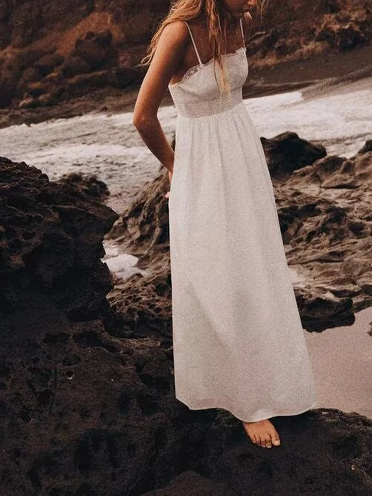European and American style summer women's new fashion solid color sleeveless slim embroidered suspender dress
European and American style summer women's new fashion solid color sleeveless slim embroidered suspender dress