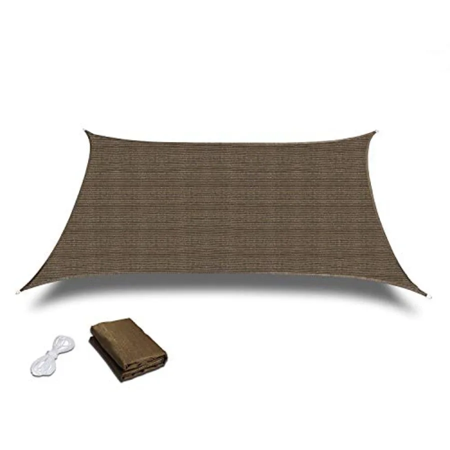 26 Ft X 20 Ft Rectangle Sun Sail Shade for Outdoor Patio with Durable Woven Fabric Up to 90 UV Protection Brown
26 Ft X 20 Ft Rectangle Sun Sail Shade for Outdoor Patio with Durable Woven Fabric Up to 90 UV Protection Brown