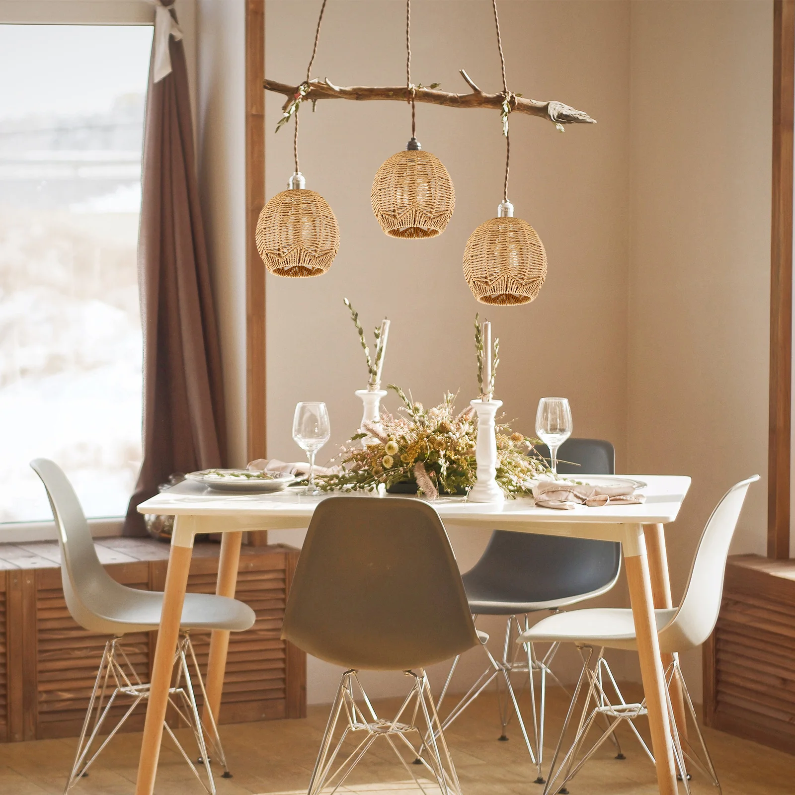 Vintage Woven Rattan Pendant Lamp Shade Chandelier Light Cover Hollow Design Durable Frame Easy Install For Living Room Bedroom
Vintage Woven Rattan Pendant Lamp Shade Chandelier Light Cover Hollow Design Durable Frame Easy Install For Living Room Bedroom