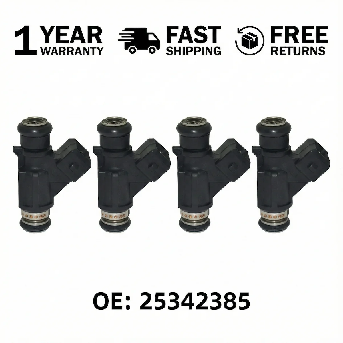 4x Fuel Injectors For Mercury Marine Outboard 4-Stroke EFI 30 40 60 HP 25342385
4x Fuel Injectors For Mercury Marine Outboard 4-Stroke EFI 30 40 60 HP 25342385