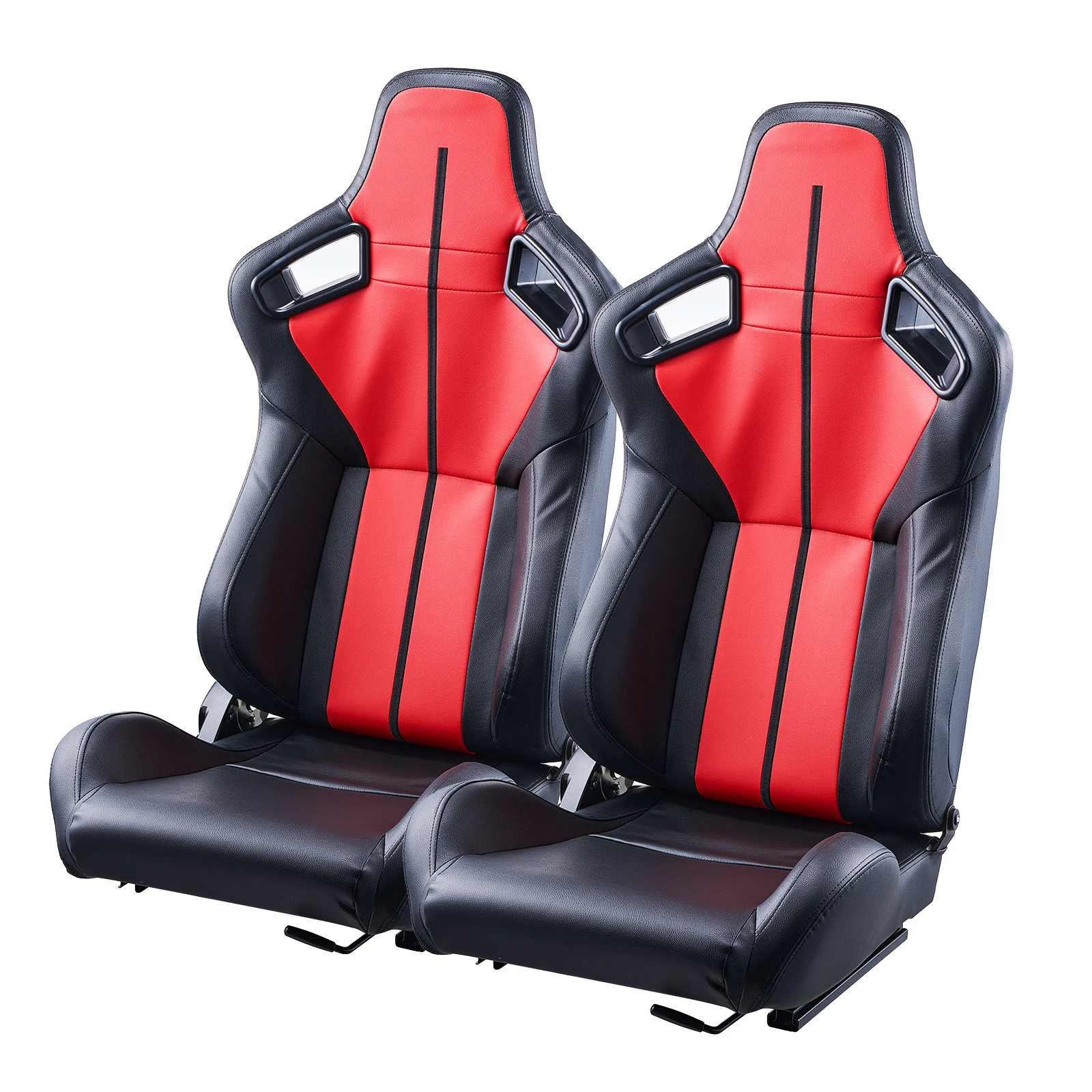 SucceBuy Racing Seat Adjustable Racing Cockpit with Wide Angle Reclining & PVC Leather & Q235B Slider Fit for Racing Car/Go-Kart
SucceBuy Racing Seat Adjustable Racing Cockpit with Wide Angle Reclining & PVC Leather & Q235B Slider Fit for Racing Car/Go-Kart