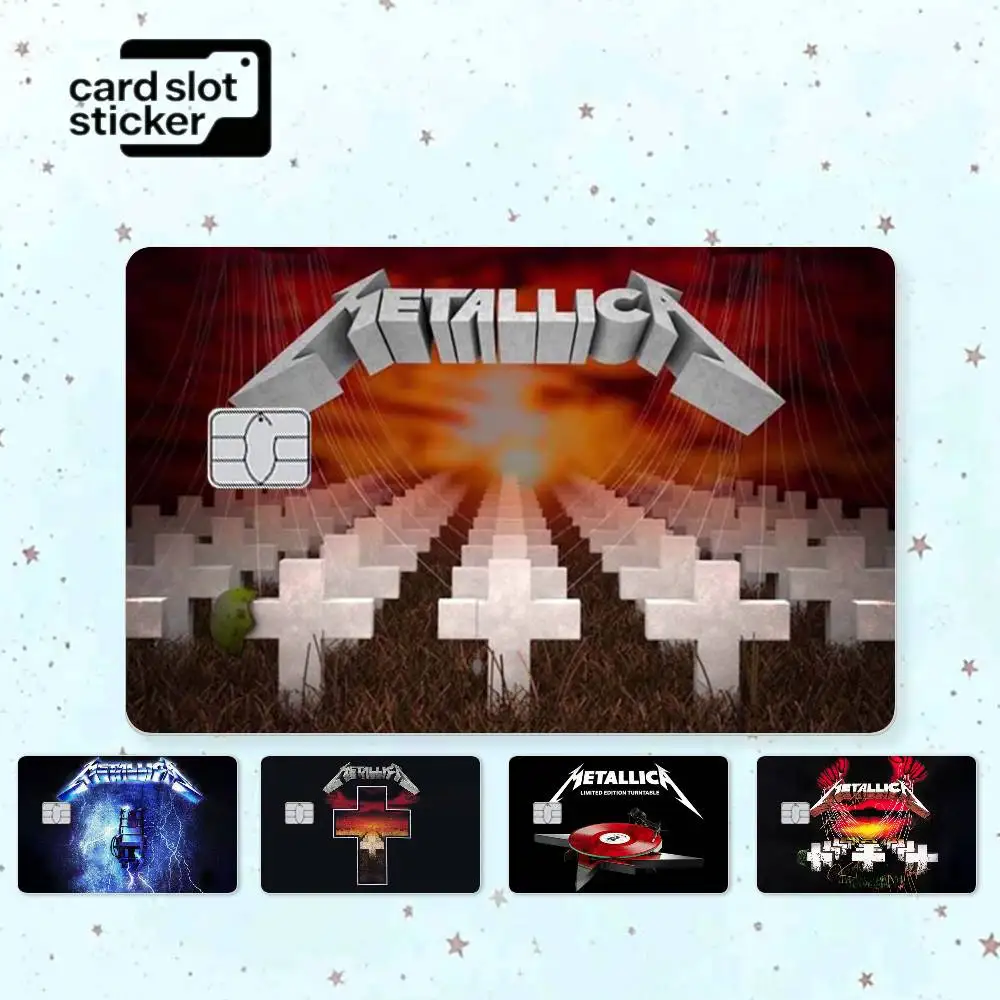 Band M-MetallicaS album Credit Card HD Stickers Game Card Decal Small Chip Waterproof Sticker Gift
Band M-MetallicaS album Credit Card HD Stickers Game Card Decal Small Chip Waterproof Sticker Gift
