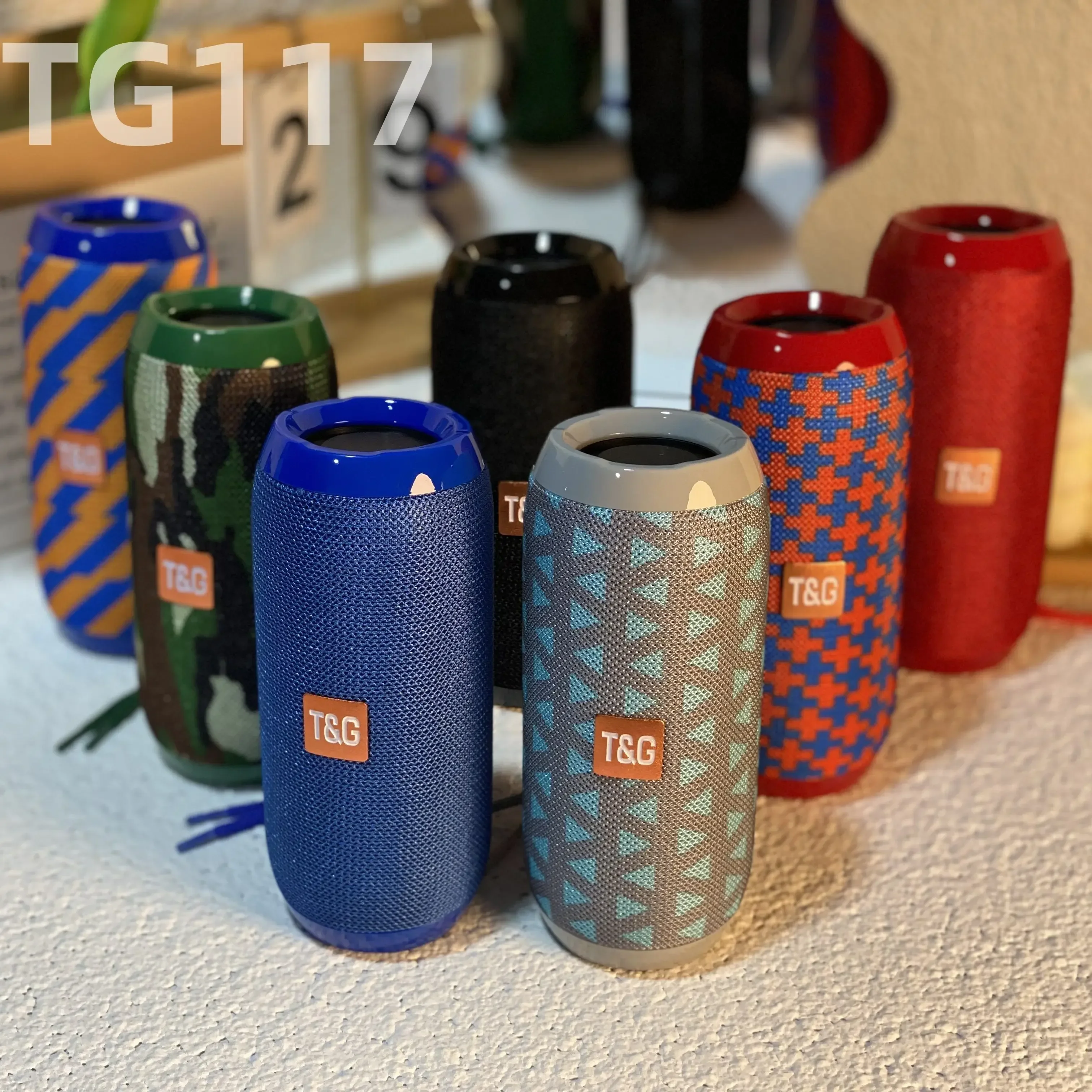 TG117 Портативный Bluetooth-динамик Открытый беспроводной НЧ-динамик Бесплатный вызов/FM/TF-карта/USB-флеш-накопитель Подключение мобильного телефона/планшета/телевизора
TG117 Портативный Bluetooth-динамик Открытый беспроводной НЧ-динамик Бесплатный вызов/FM/TF-карта/USB-флеш-накопитель Подключение мобильного телефона/планшета/телевизора
