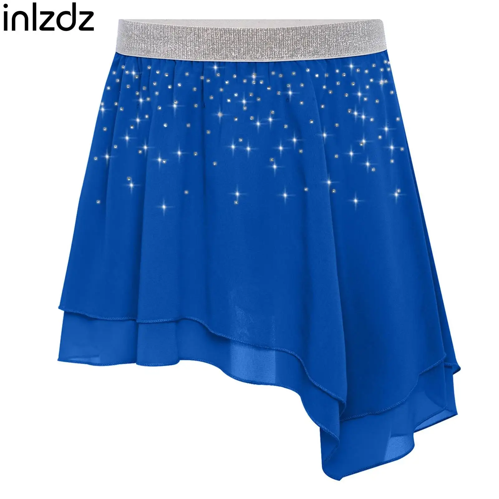 Kids Ballet Dance Practice Skirts Stage Costumes Girls Chiffon Skirt Elastic Waistband Sparkly Rhinestones Asymmetrical Skirts
Kids Ballet Dance Practice Skirts Stage Costumes Girls Chiffon Skirt Elastic Waistband Sparkly Rhinestones Asymmetrical Skirts