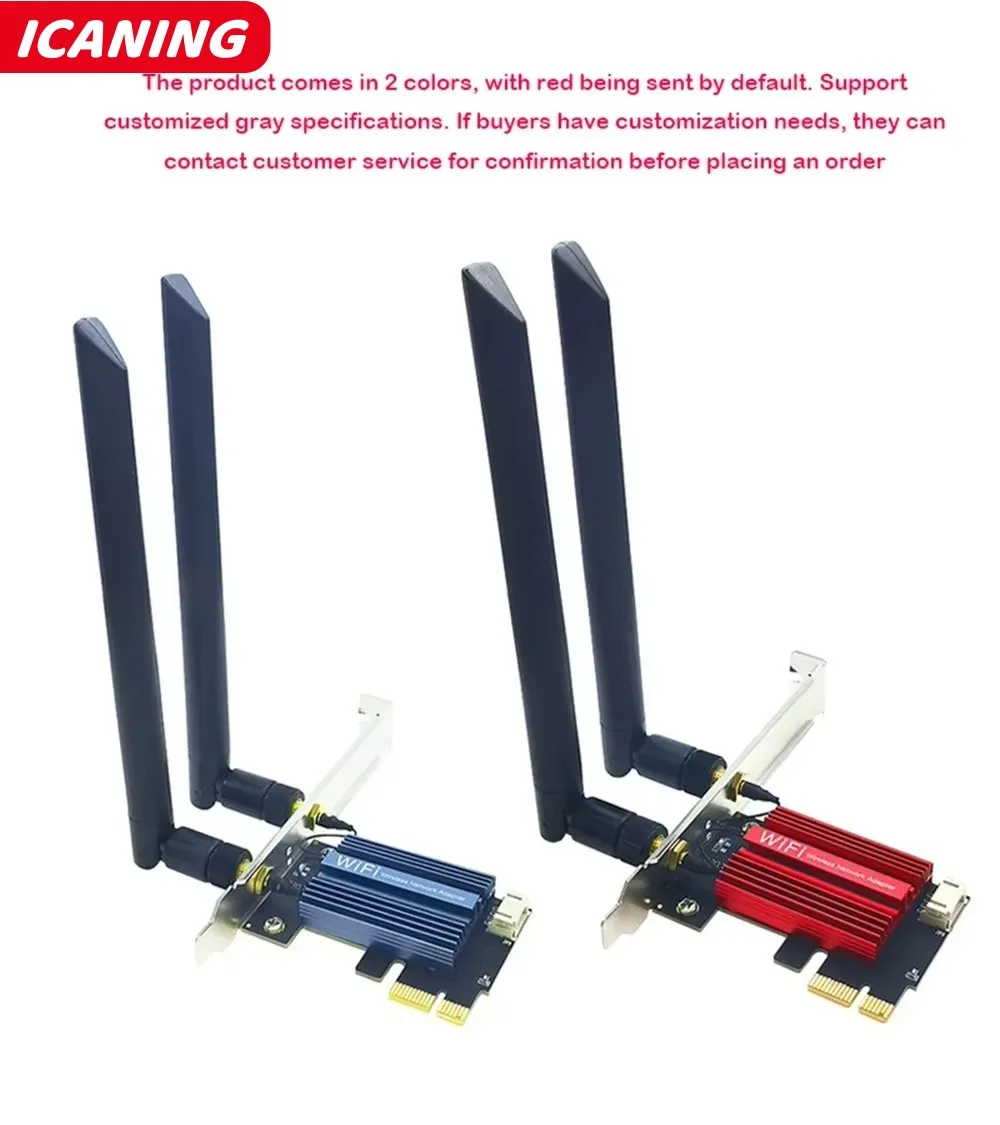 Беспроводной адаптер PCI-E, сетевая карта Wi-Fi 5, AC1200, двухдиапазонный, 2,4 ГГц/5 ГГц для настольного ноутбука Bluetooth 4,0, Windows 7/8/10/11
Беспроводной адаптер PCI-E, сетевая карта Wi-Fi 5, AC1200, двухдиапазонный, 2,4 ГГц/5 ГГц для настольного ноутбука Bluetooth 4,0, Windows 7/8/10/11